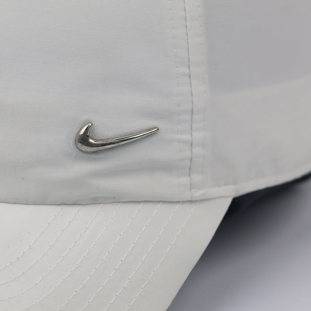 Nike Heritage86 Metal Swoosh Thrifted Cap - White Adjustable Dad Hat