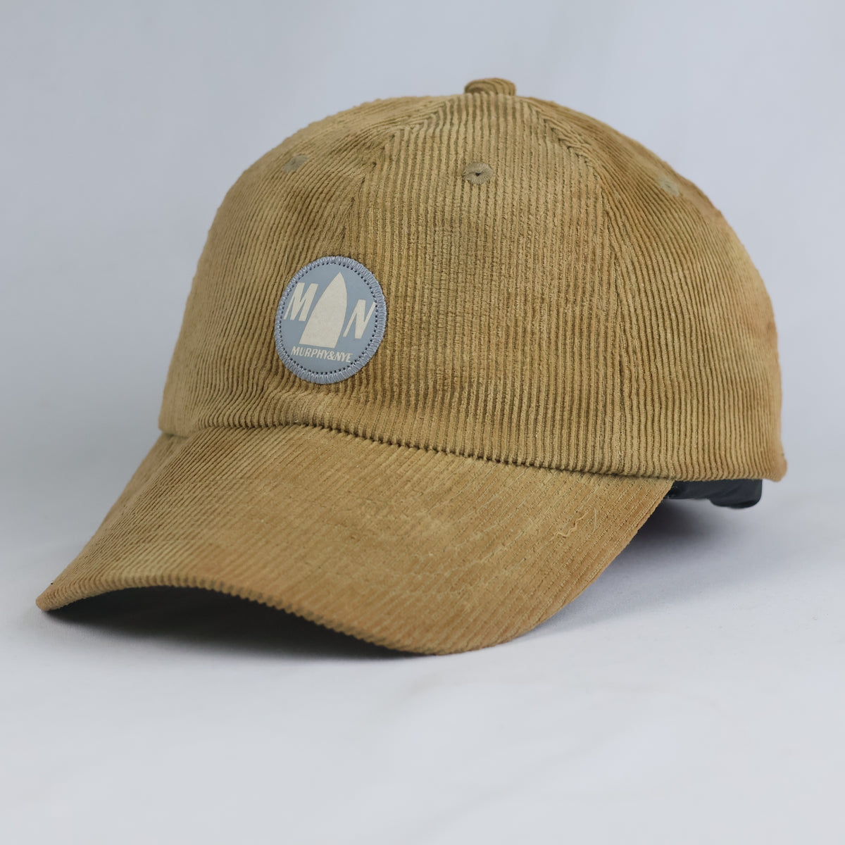 Thrifted Murphy & Nye Beige Corduroy Strapback Dad Hat | 10814