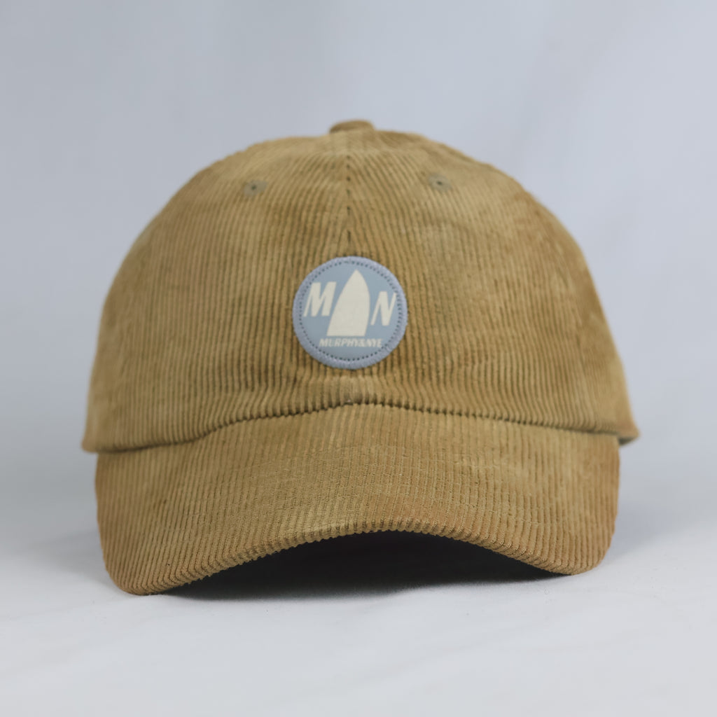 Thrifted Murphy & Nye Beige Corduroy Strapback Dad Hat | 10814