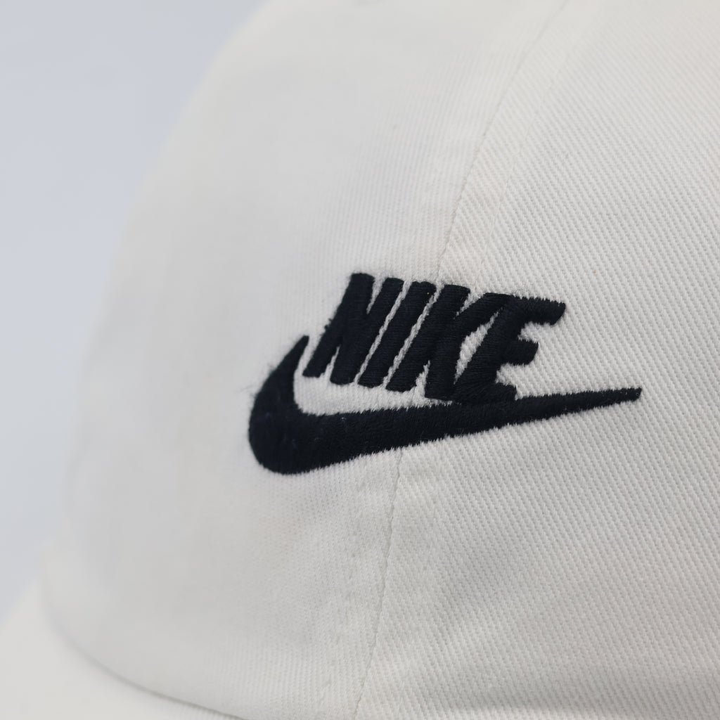 Nike Heritage86 Futura Logo Dad Thrifted Hat - Off-White Adjustable Cap