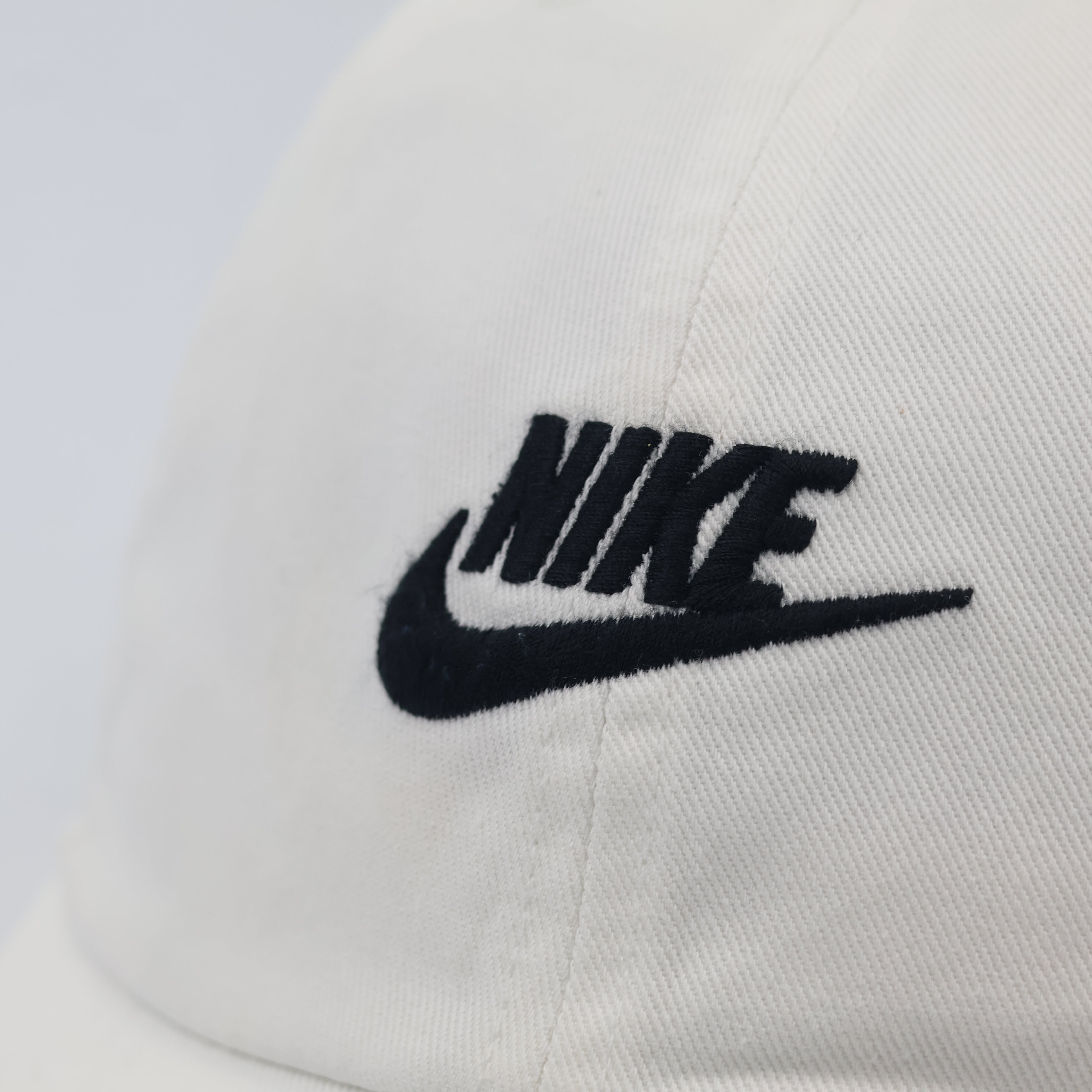 Nike Heritage86 Futura Logo Dad Thrifted Hat - Off-White Adjustable Cap