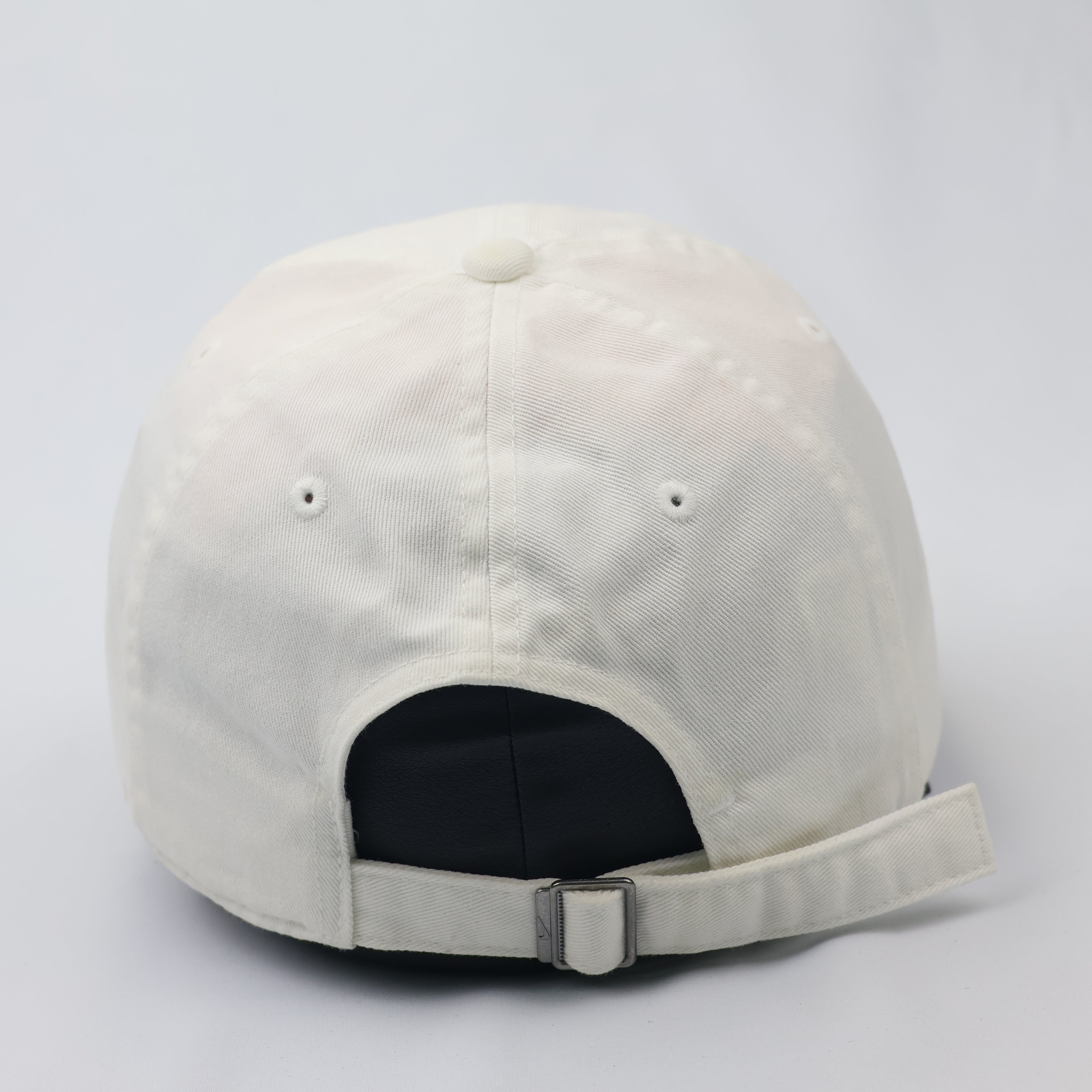 Nike Heritage86 Futura Logo Dad Thrifted Hat - Off-White Adjustable Cap