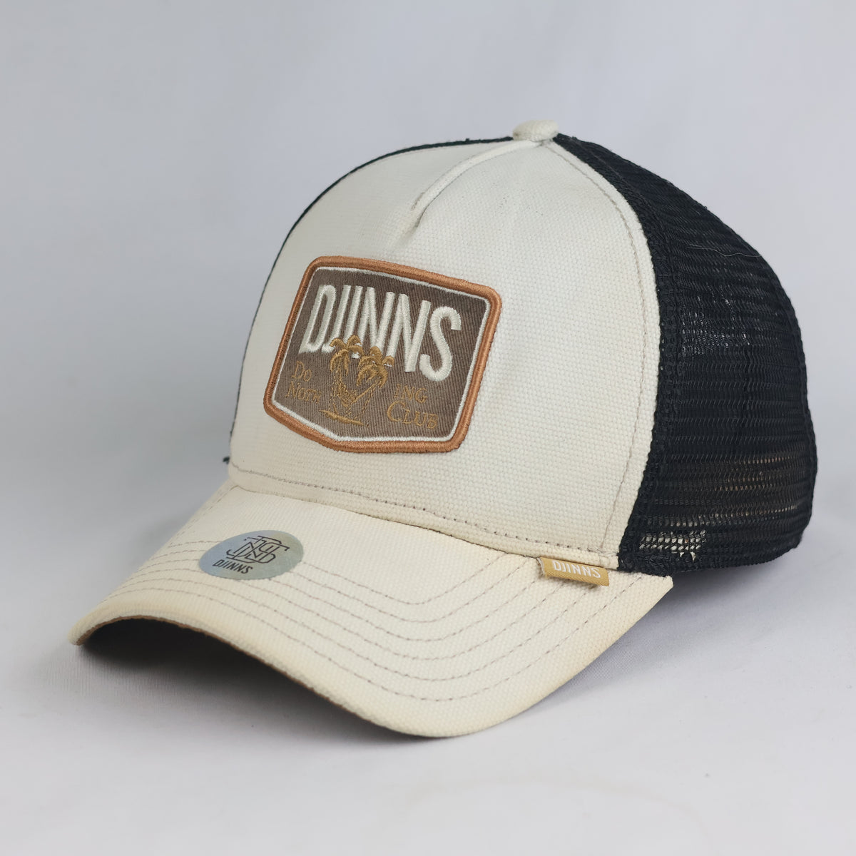 Thrifted Djinns Palm Tree Patch Canvas Mesh Trucker Hat | 10824
