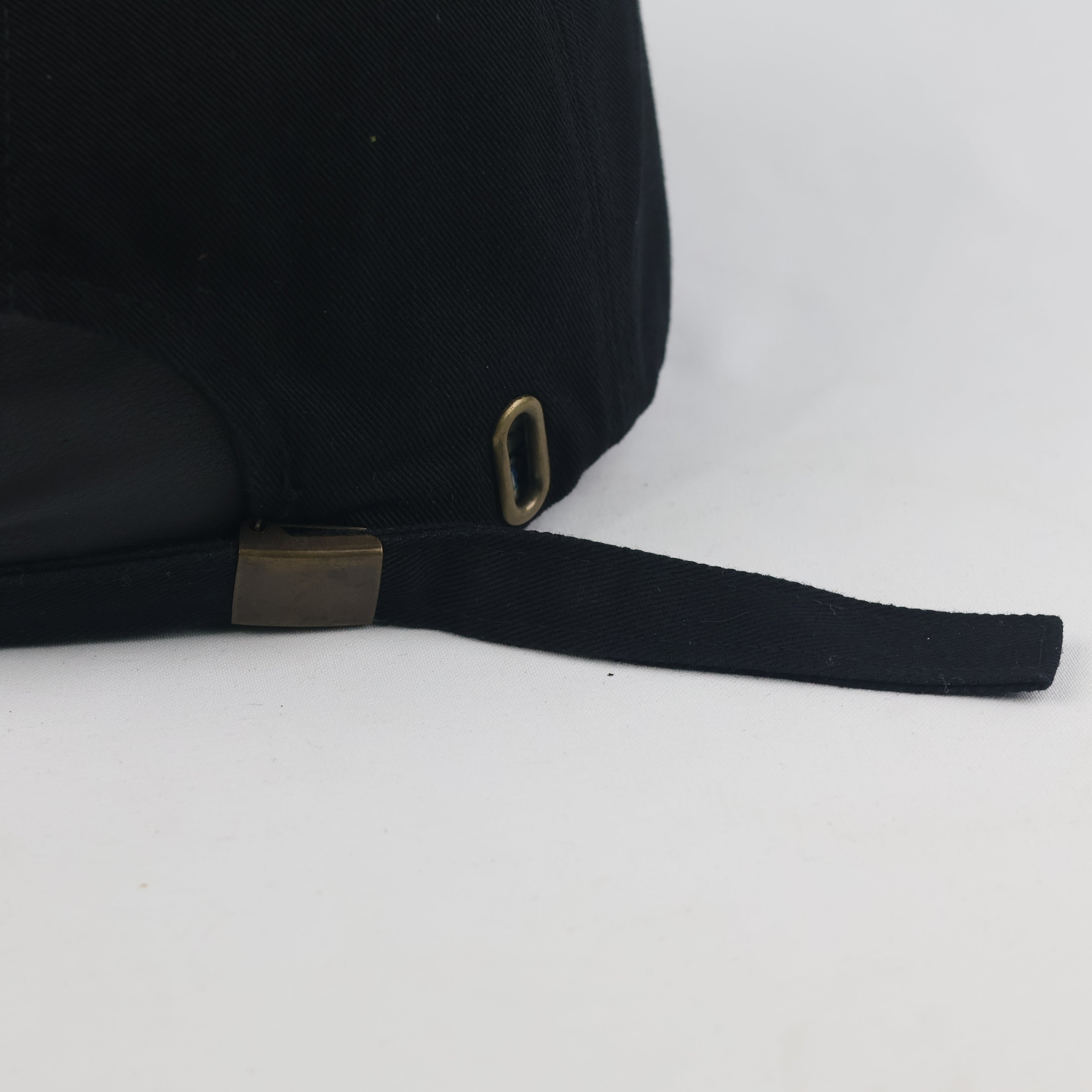Vintage Straight MOA "COMP" Strapback Hat | Thrifted Black Red Retro Dad Cap