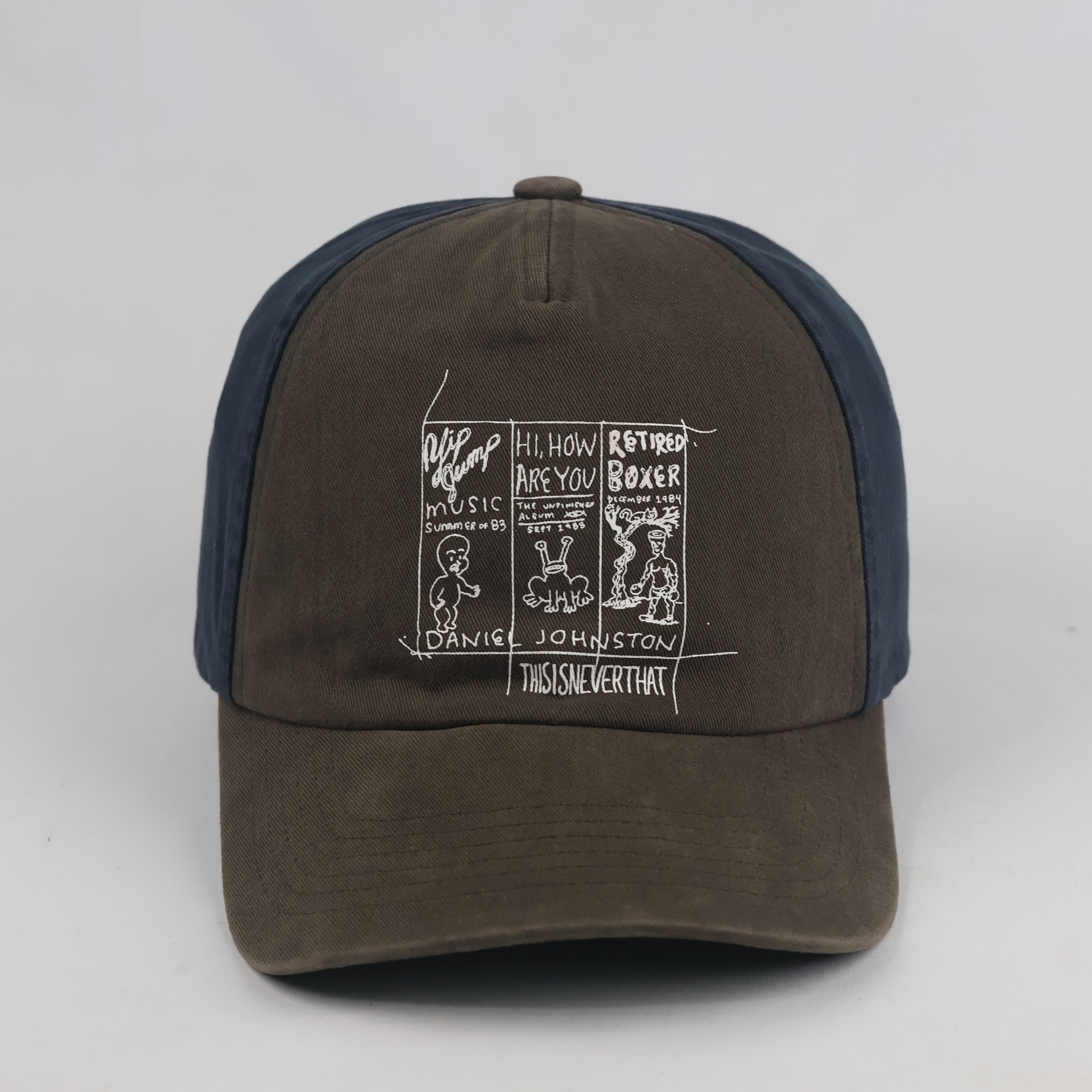 Vintage thisisneverthat x Daniel Johnston Hat | Thrifted Brown Navy Snapback Cap