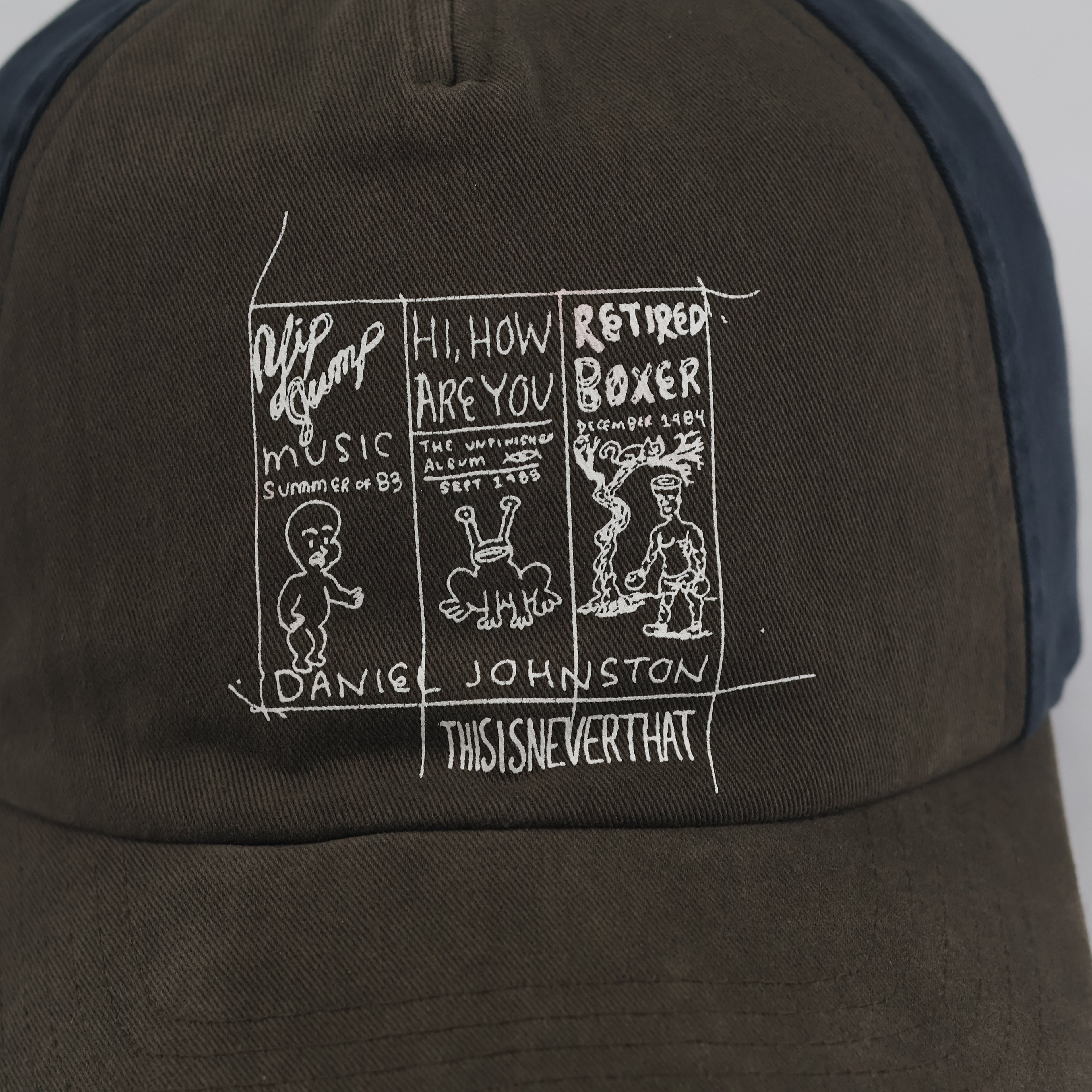 Vintage thisisneverthat x Daniel Johnston Hat | Thrifted Brown Navy Snapback Cap