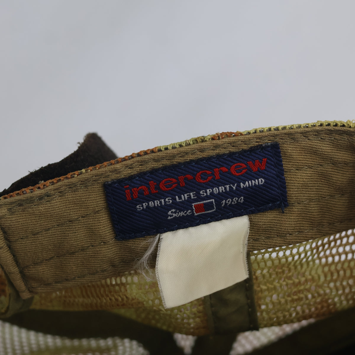 Thrifted Intercrew California Raw Edge Patch Camo Trucker Hat (Size 57–59 cm) |10831