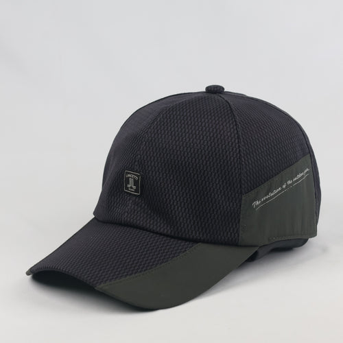 Lancetti Milano Tech Mesh Cap - Charcoal Dark Green Outdoor Sport Hat