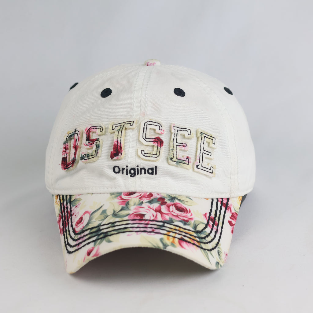 Thrifted Robin Ruth Germany Ostsee Floral Appliqué Cap (Size 57–59 cm) | 10833