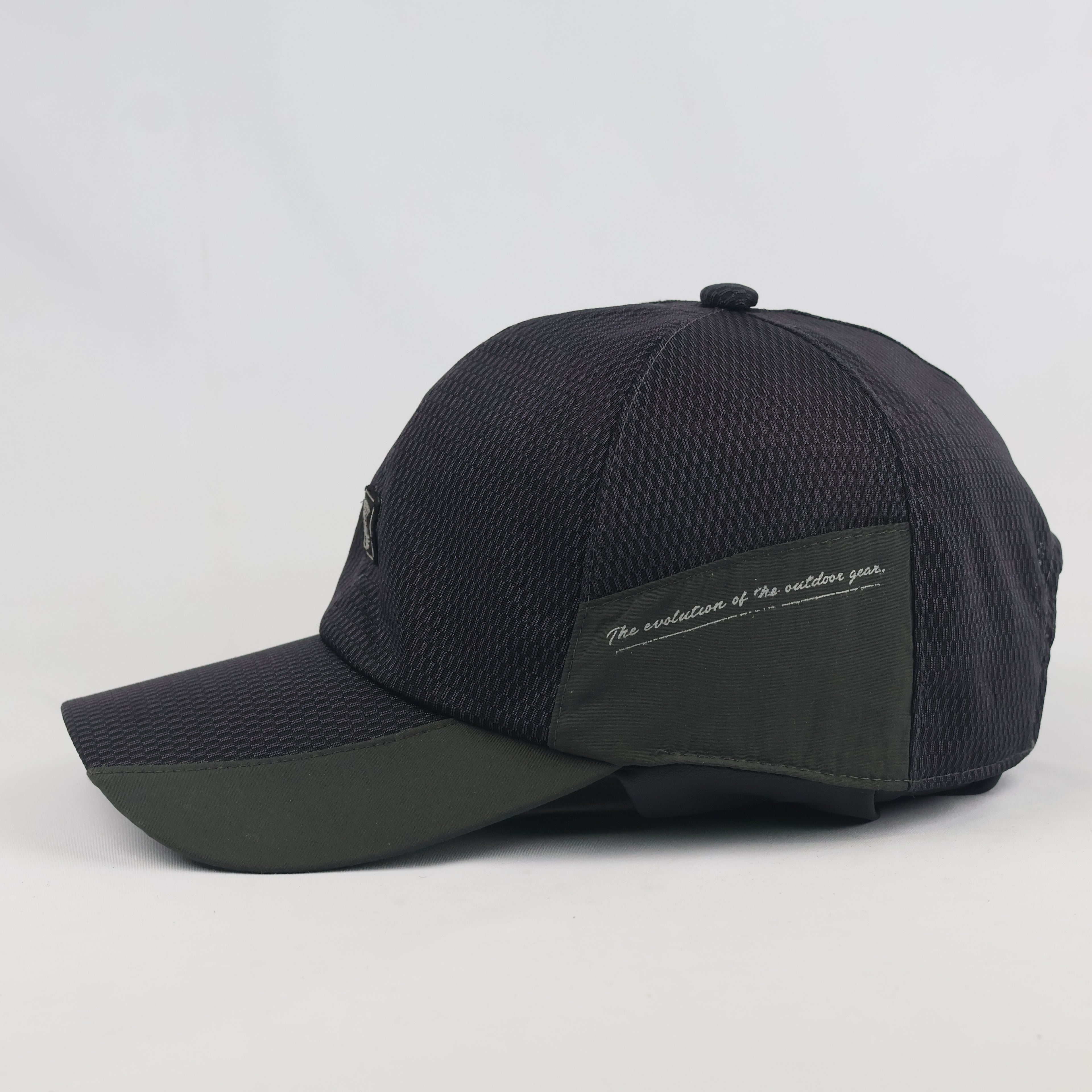 Lancetti Milano Tech Mesh Cap - Charcoal Dark Green Outdoor Sport Hat