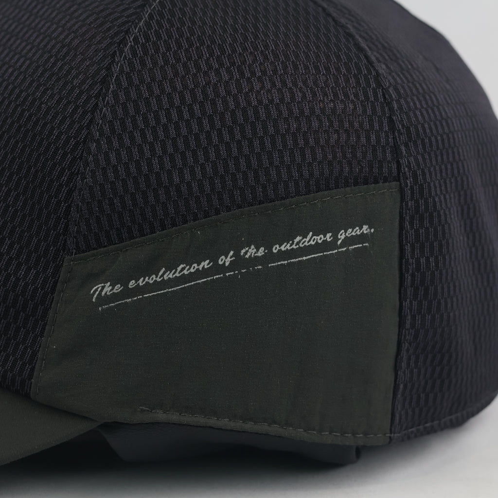 Lancetti Milano Tech Mesh Cap - Charcoal Dark Green Outdoor Sport Hat