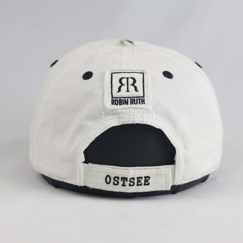 Thrifted Robin Ruth Germany Ostsee Floral Appliqué Cap (Size 57–59 cm) | 10833