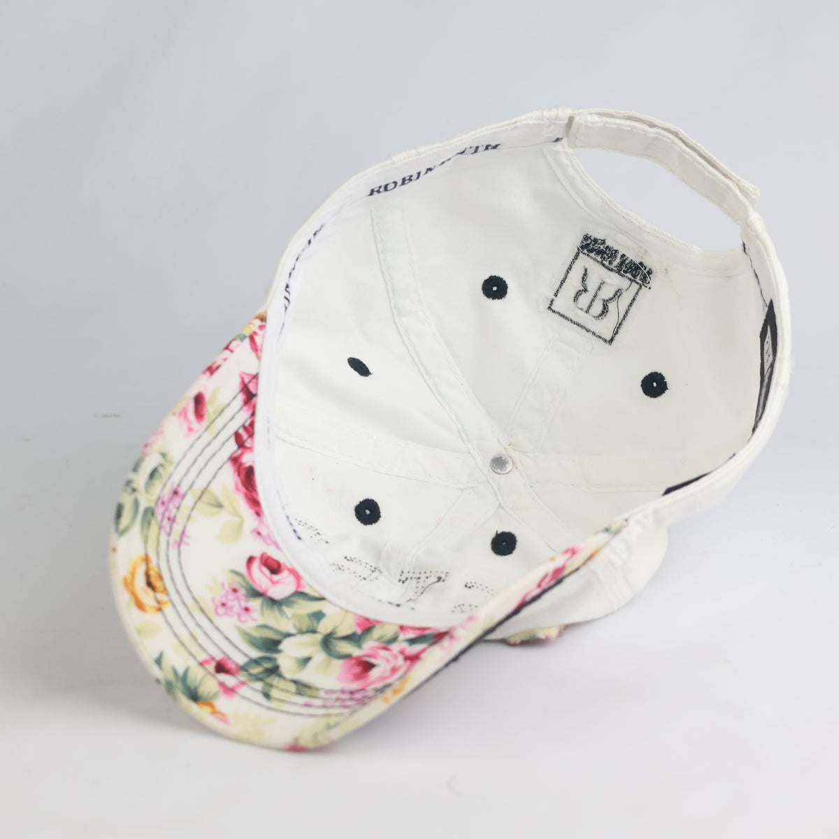 Thrifted Robin Ruth Germany Ostsee Floral Appliqué Cap (Size 57–59 cm) | 10833