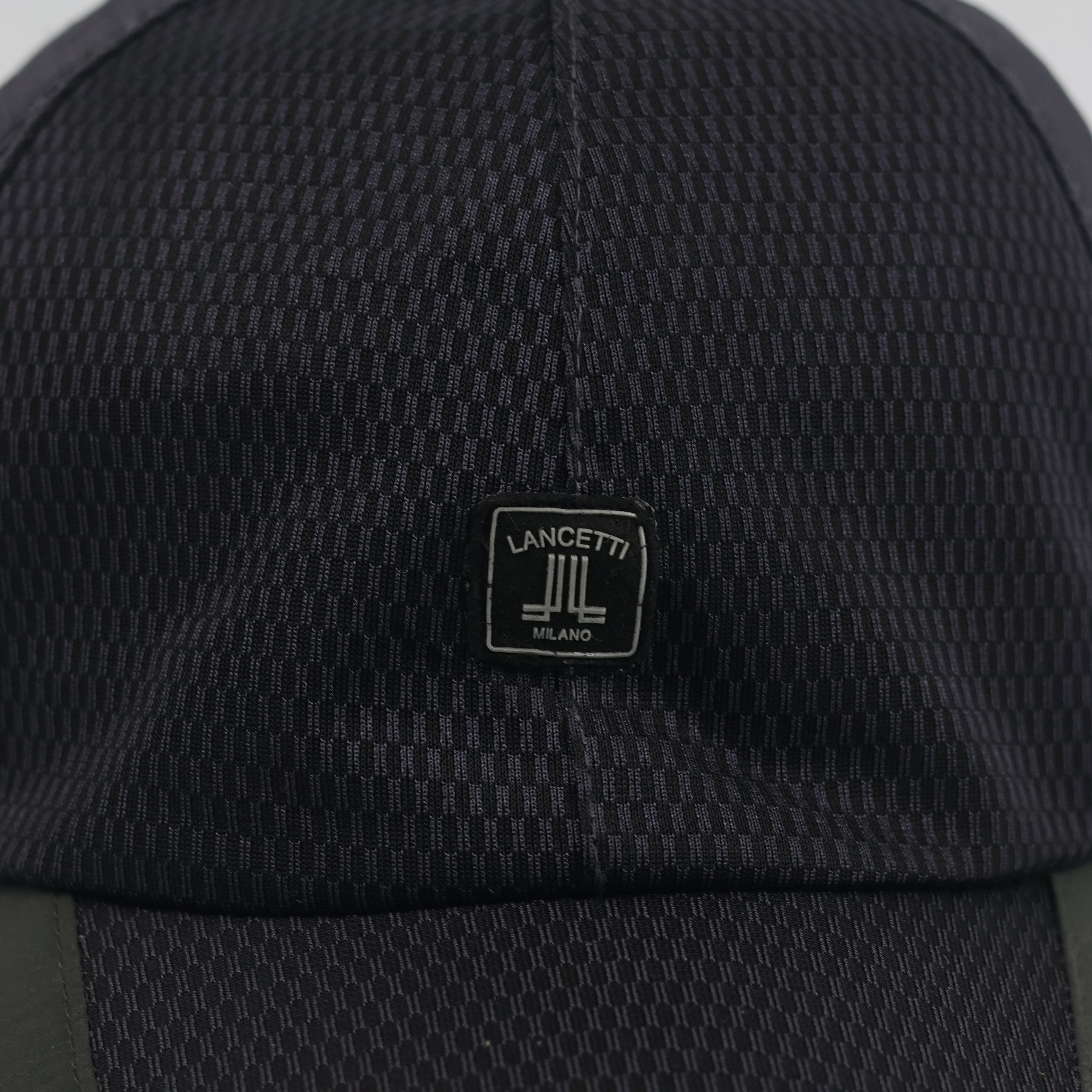 Lancetti Milano Tech Mesh Cap - Charcoal Dark Green Outdoor Sport Hat