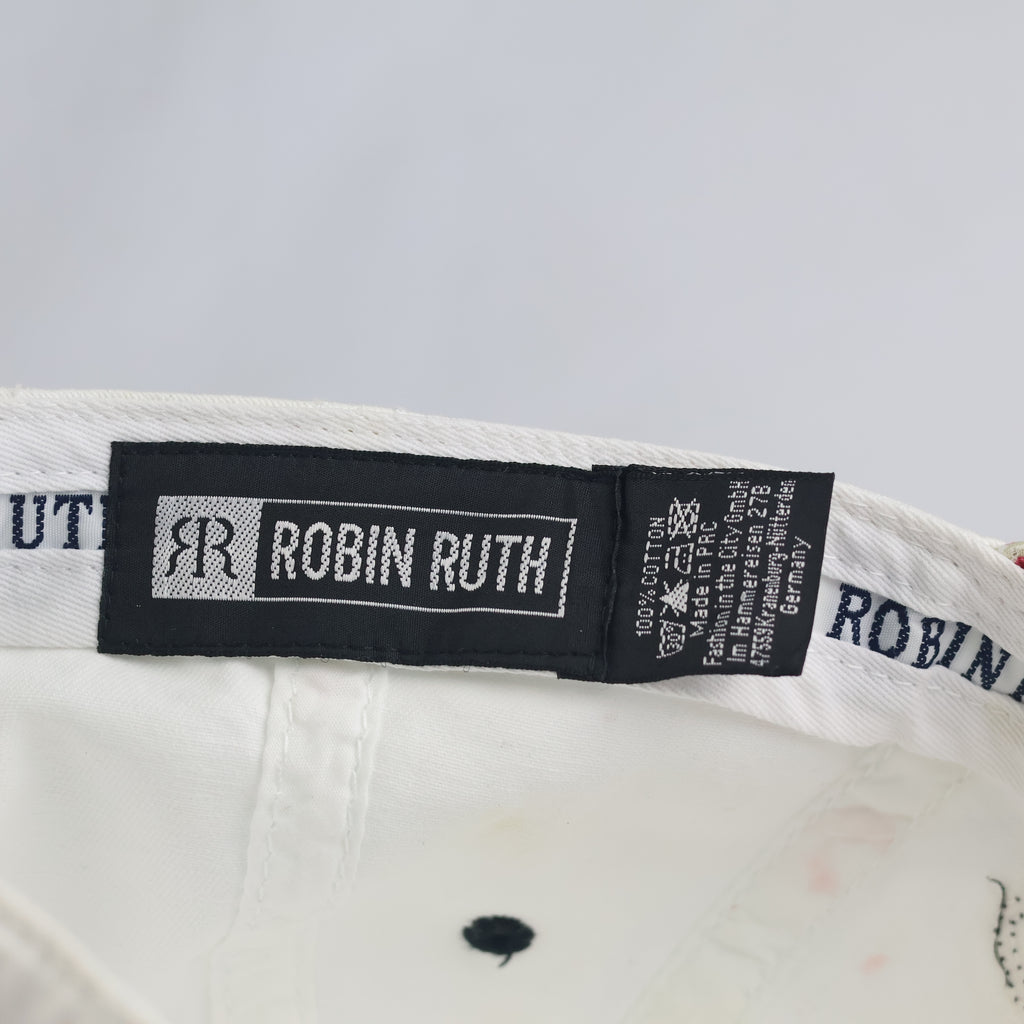 Thrifted Robin Ruth Germany Ostsee Floral Appliqué Cap (Size 57–59 cm) | 10833