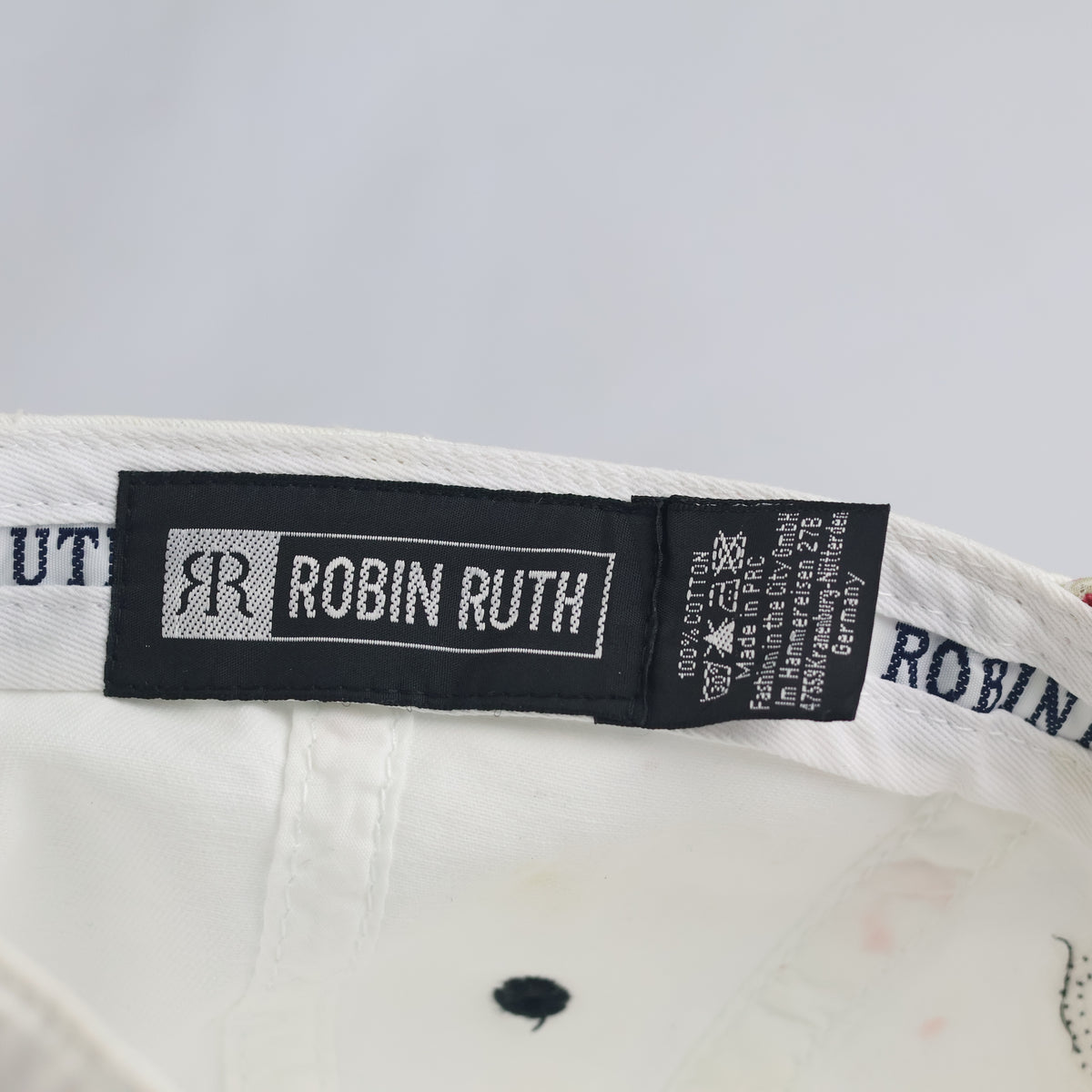 Thrifted Robin Ruth Germany Ostsee Floral Appliqué Cap (Size 57–59 cm) | 10833