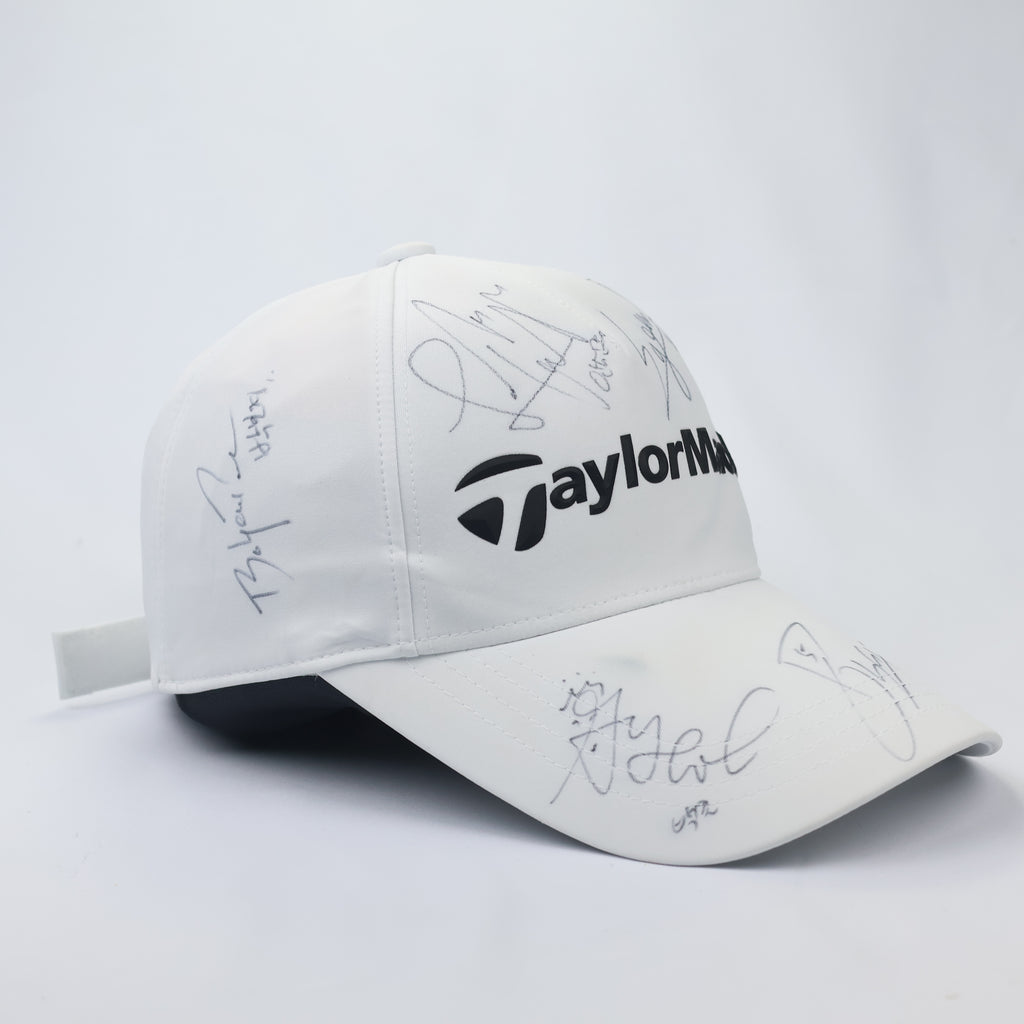 TaylorMade Signed Performance Golf Thrifted Cap - White Athlete Autographed