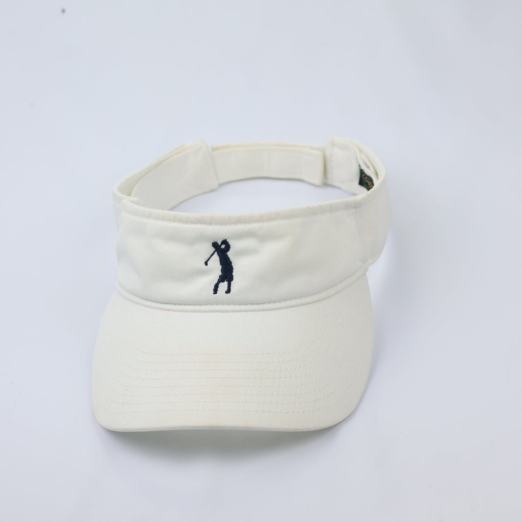 Bobby Jones Collection Embroidered Golf Visor - Off-White