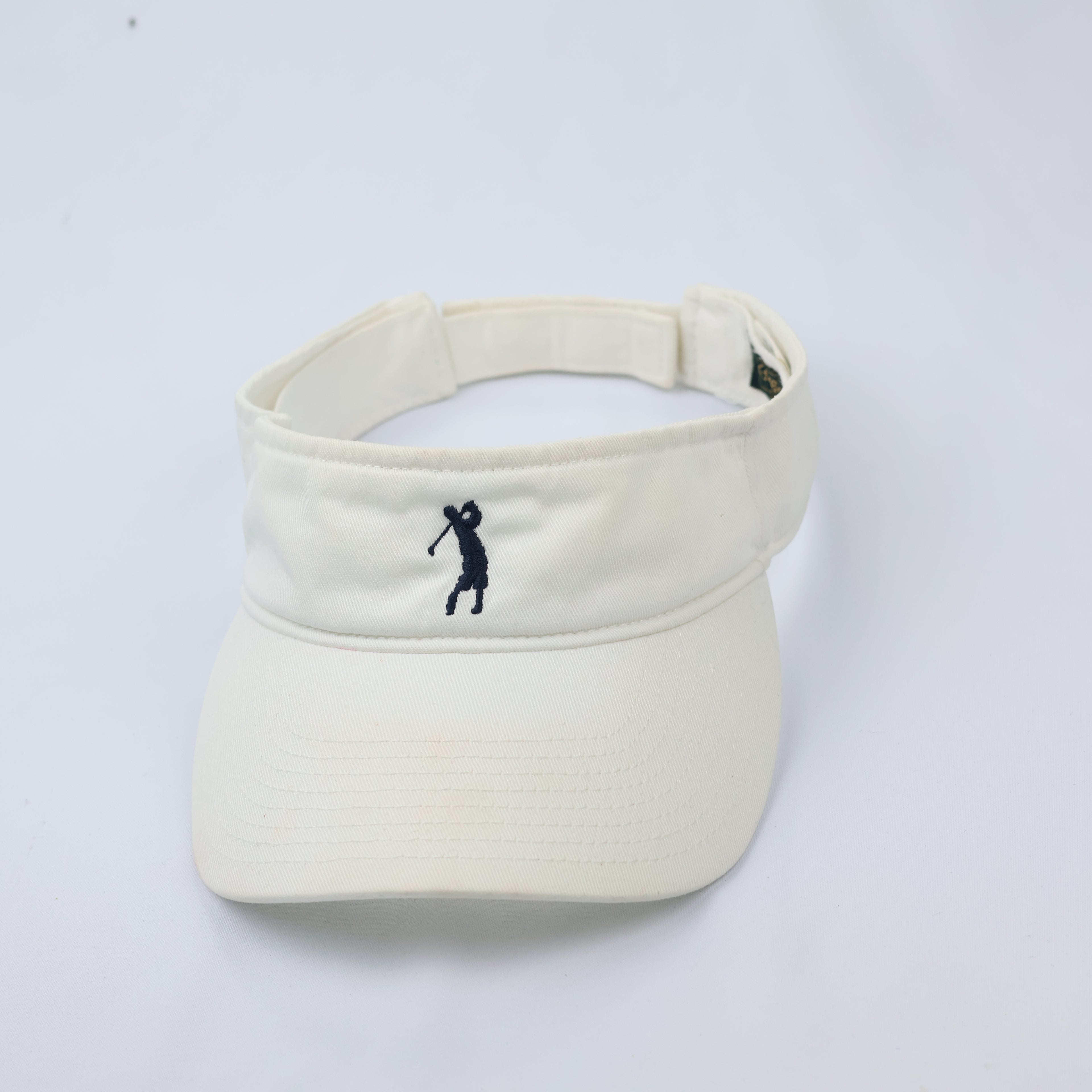 Bobby Jones Collection Embroidered Golf Visor - Off-White