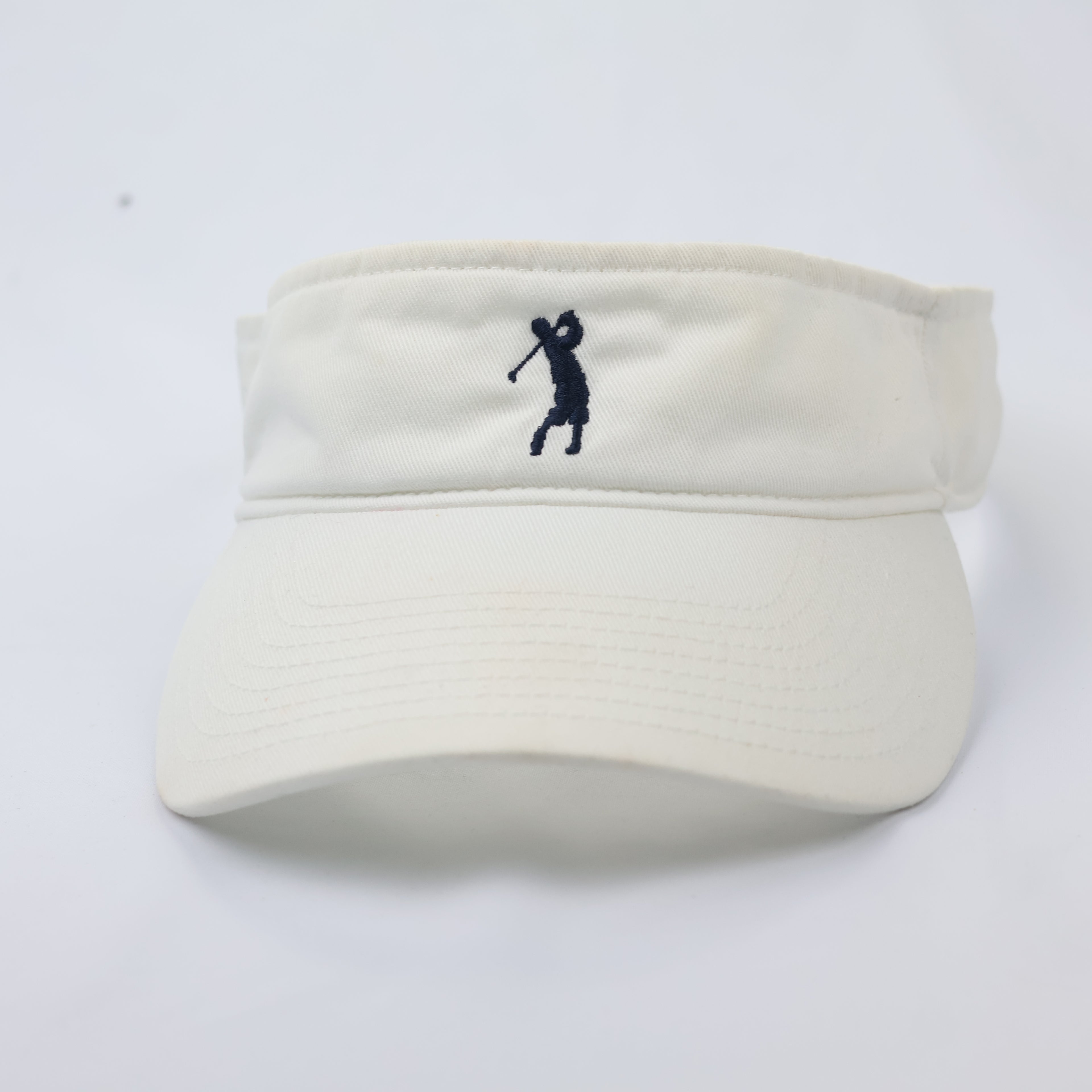 Bobby Jones Collection Embroidered Golf Visor - Off-White
