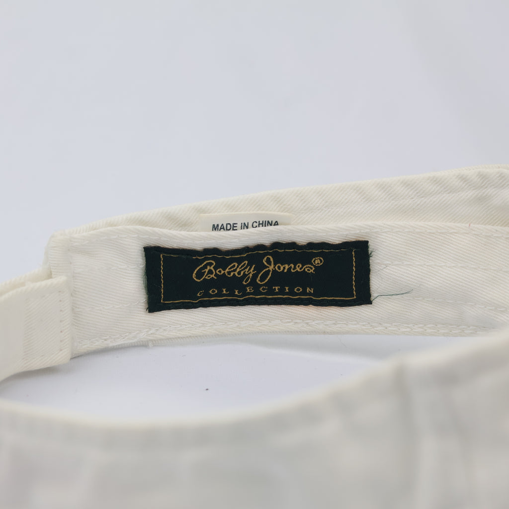 Bobby Jones Collection Embroidered Golf Visor - Off-White