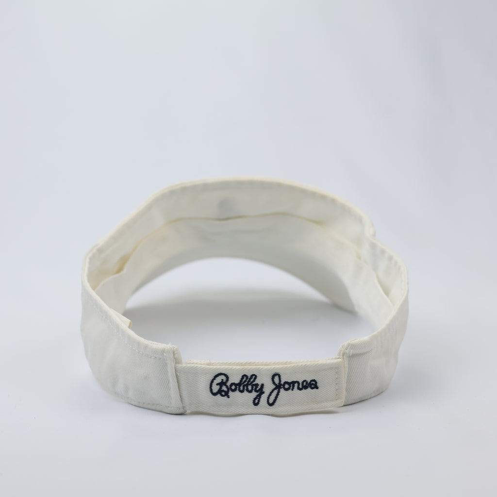 Bobby Jones Collection Embroidered Golf Visor - Off-White
