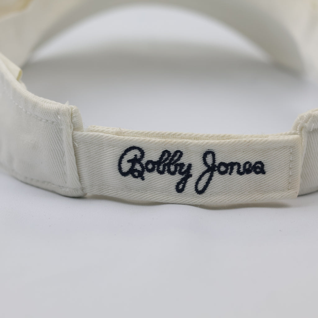 Bobby Jones Collection Embroidered Golf Visor - Off-White