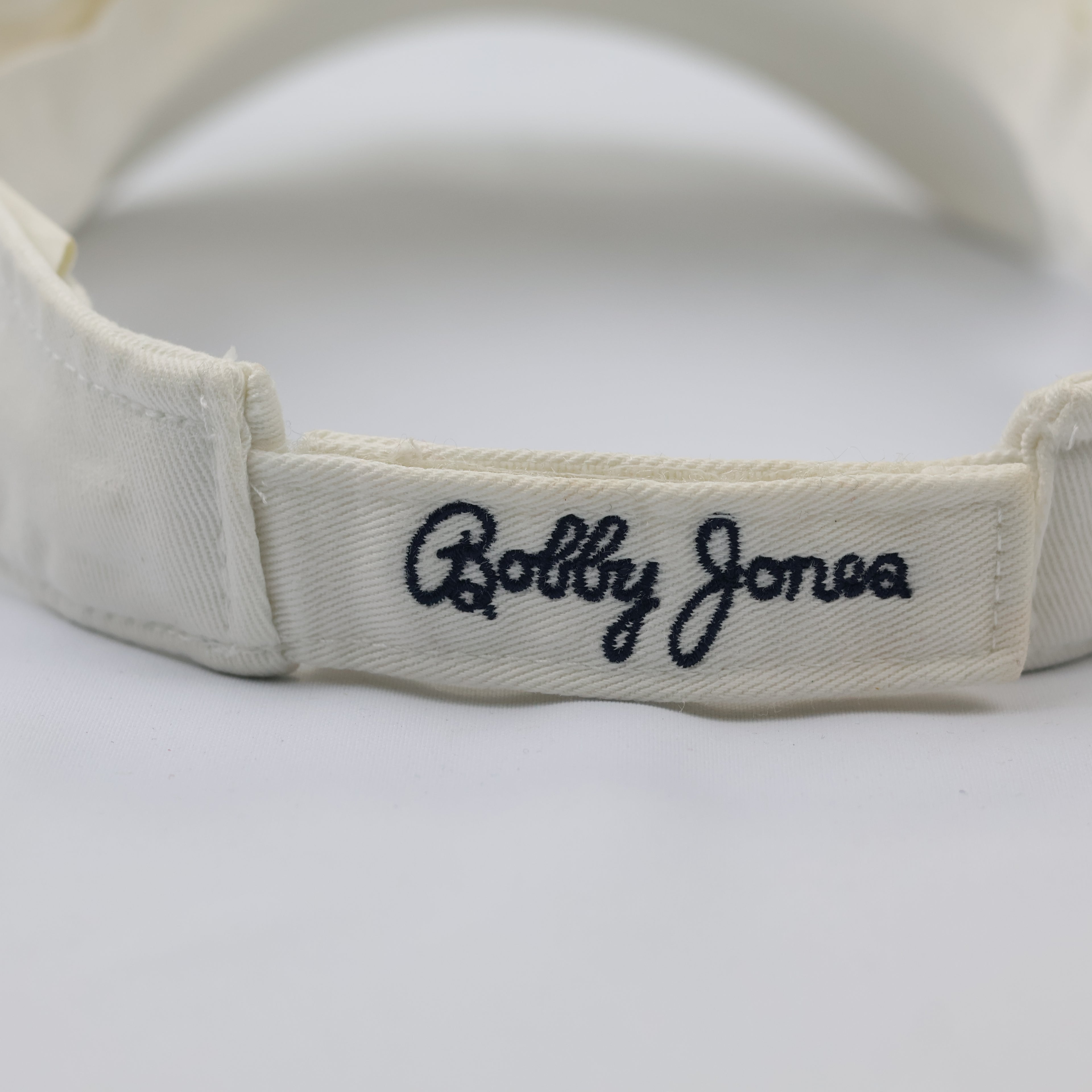 Bobby Jones Collection Embroidered Golf Visor - Off-White