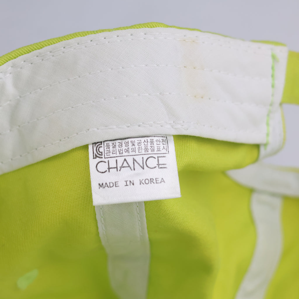 Thrifted Chance Lime Green "good ness" Embroidered Cotton Dad Hat (Size 56–57 cm) | 10852