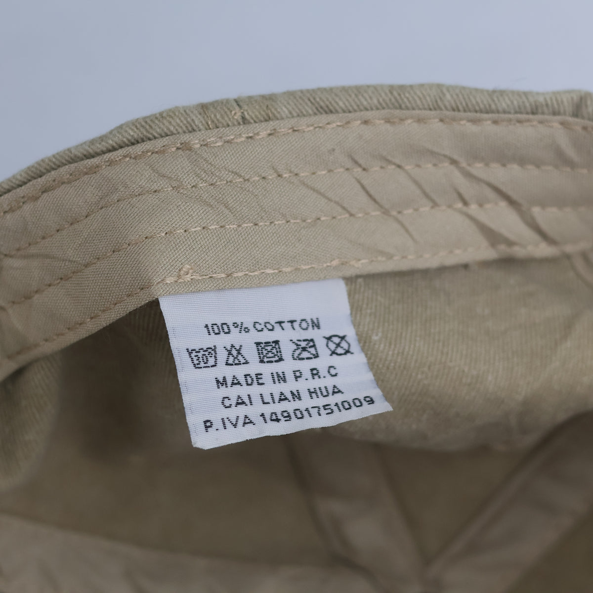 Thrifted Vintage Washed Tan "ROMA Italia" Dad Hat Cap  (Size 57–59 cm) | 10830