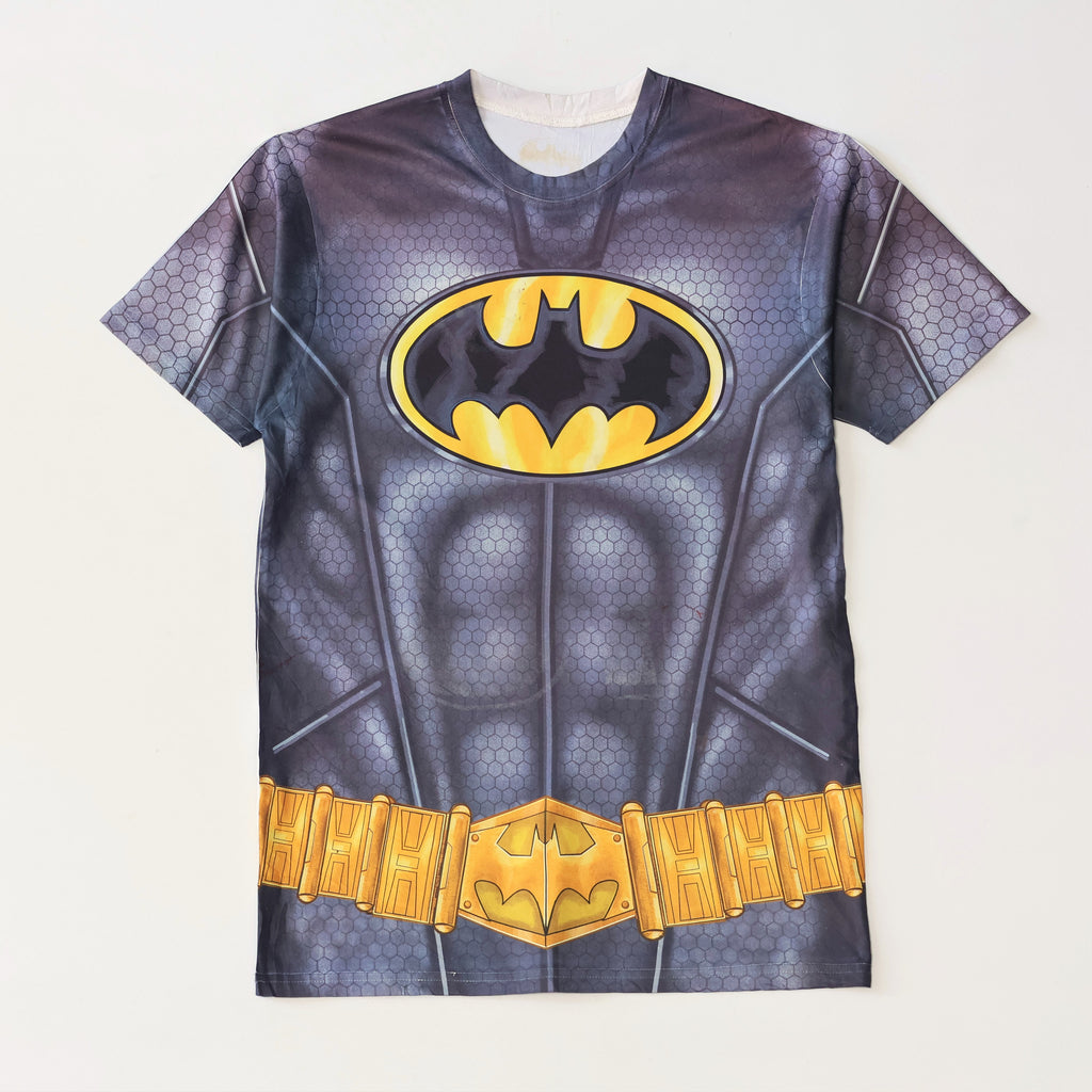 DC Comics Batman Armor Costume Thrifted Tee - Sublimation Print Sportswear