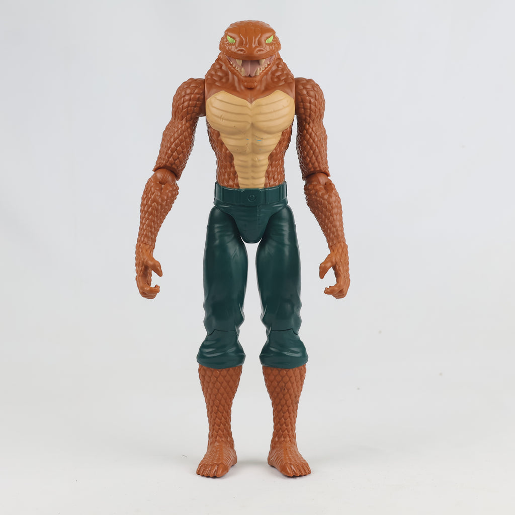 Vintage 12-Inch Snake Man Action Figure | Thrifted Brown Reptile Monster Toy