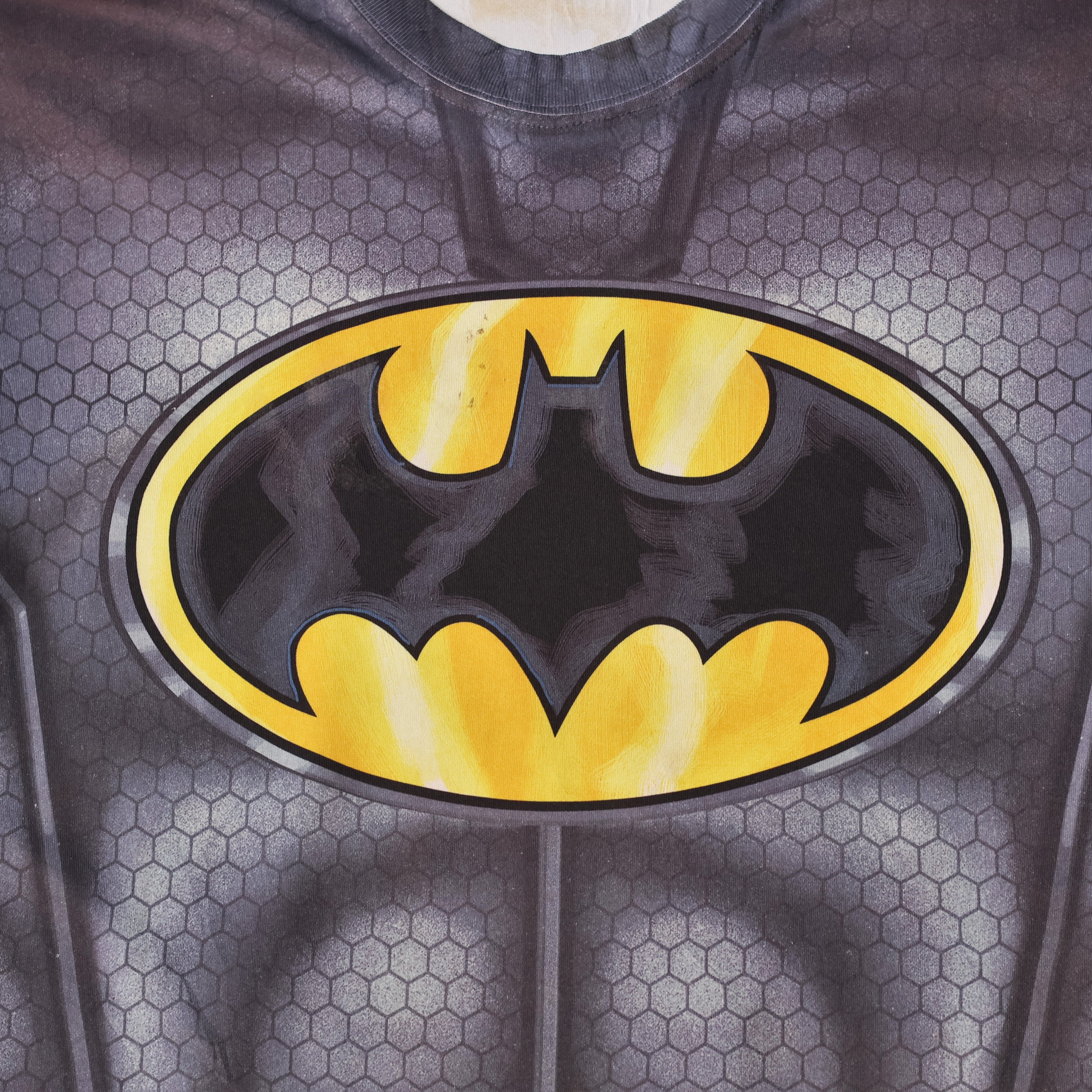 DC Comics Batman Armor Costume Thrifted Tee - Sublimation Print Sportswear