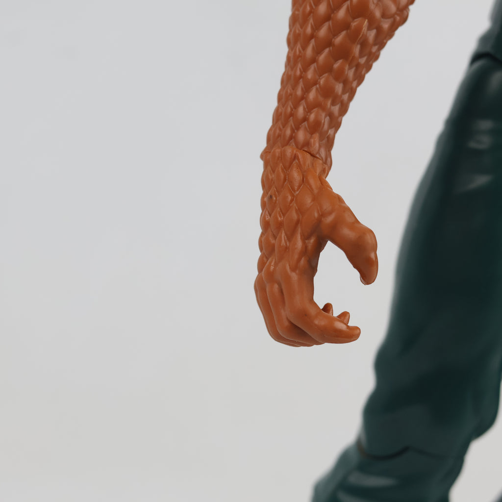 Vintage 12-Inch Snake Man Action Figure | Thrifted Brown Reptile Monster Toy