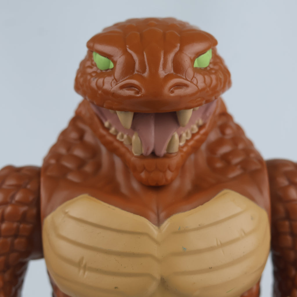 Vintage 12-Inch Snake Man Action Figure | Thrifted Brown Reptile Monster Toy
