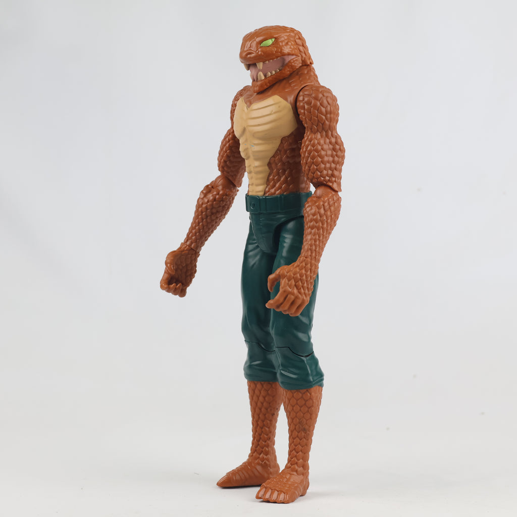 Vintage 12-Inch Snake Man Action Figure | Thrifted Brown Reptile Monster Toy