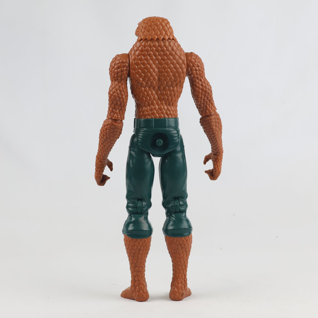 Vintage 12-Inch Snake Man Action Figure | Thrifted Brown Reptile Monster Toy