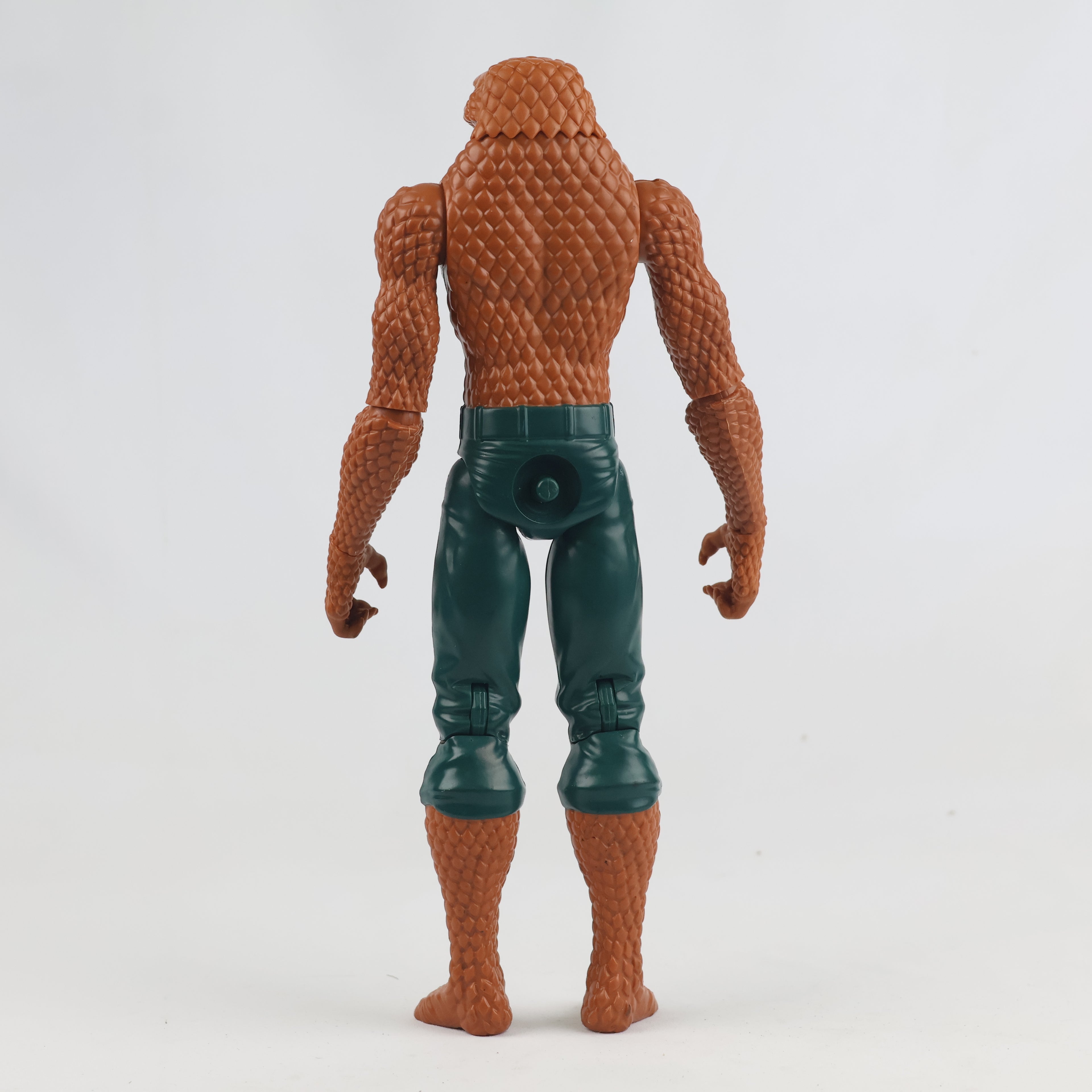 Vintage 12-Inch Snake Man Action Figure | Thrifted Brown Reptile Monster Toy