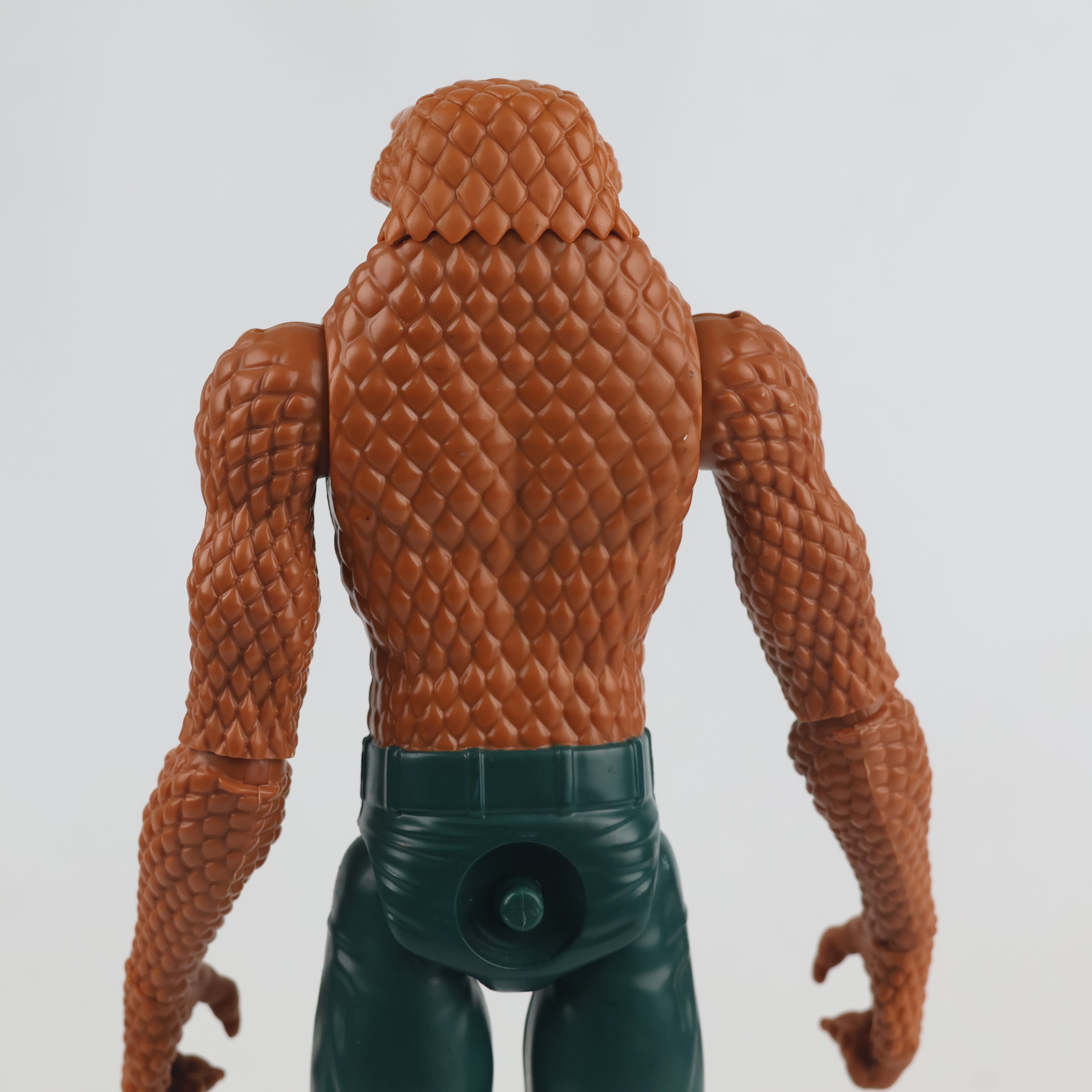 Vintage 12-Inch Snake Man Action Figure | Thrifted Brown Reptile Monster Toy