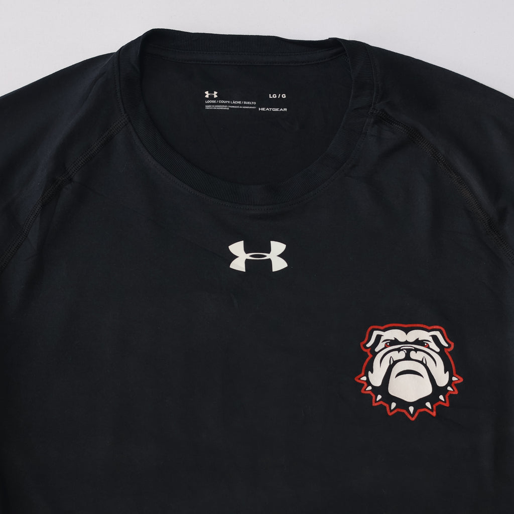 Under Armour HeatGear Bulldogs Graphic Thrifted Tee - Men's Large Black