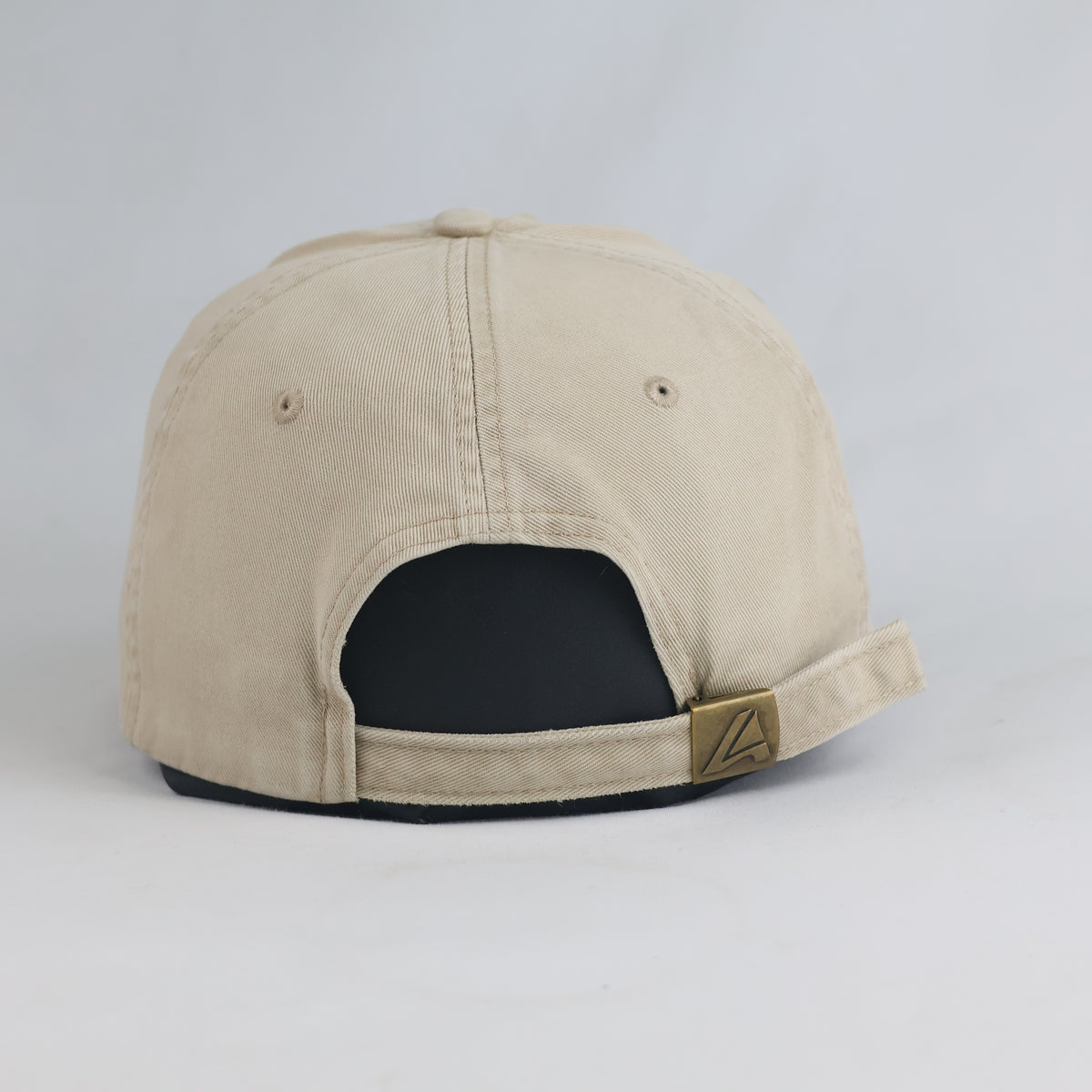 Thrifted Angelo Litrico "Black Legend" Patch Distressed Beige Baseball Cap 57–59 cm | 10848