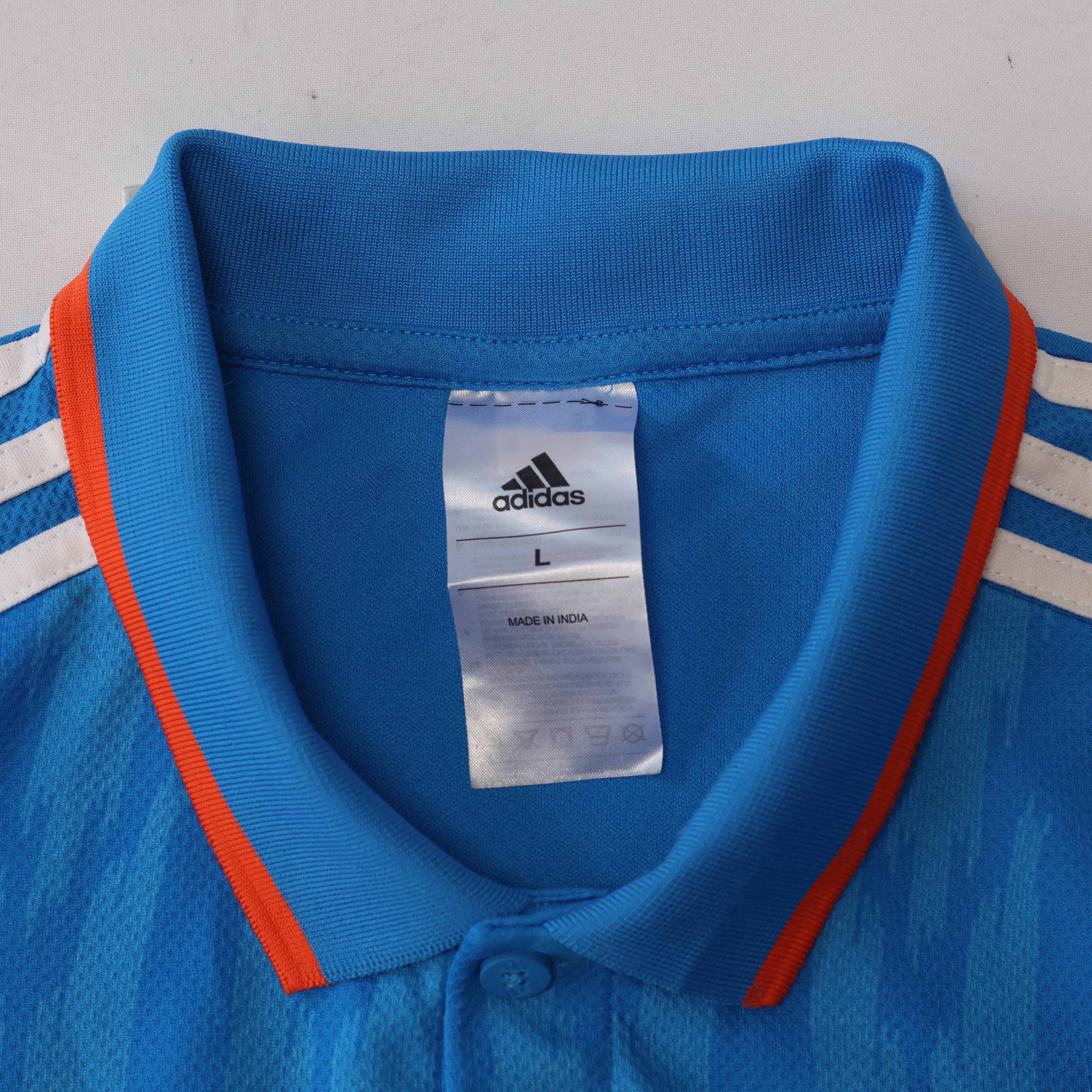 Official Adidas India Cricket Pre-owned Jersey - Men's Fan Edition (Large)