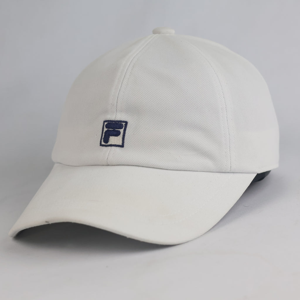 Thrifted Fila Classic White Mini F-Box Embroidered Strapback Cap (Size 56–57 cm)  |10854