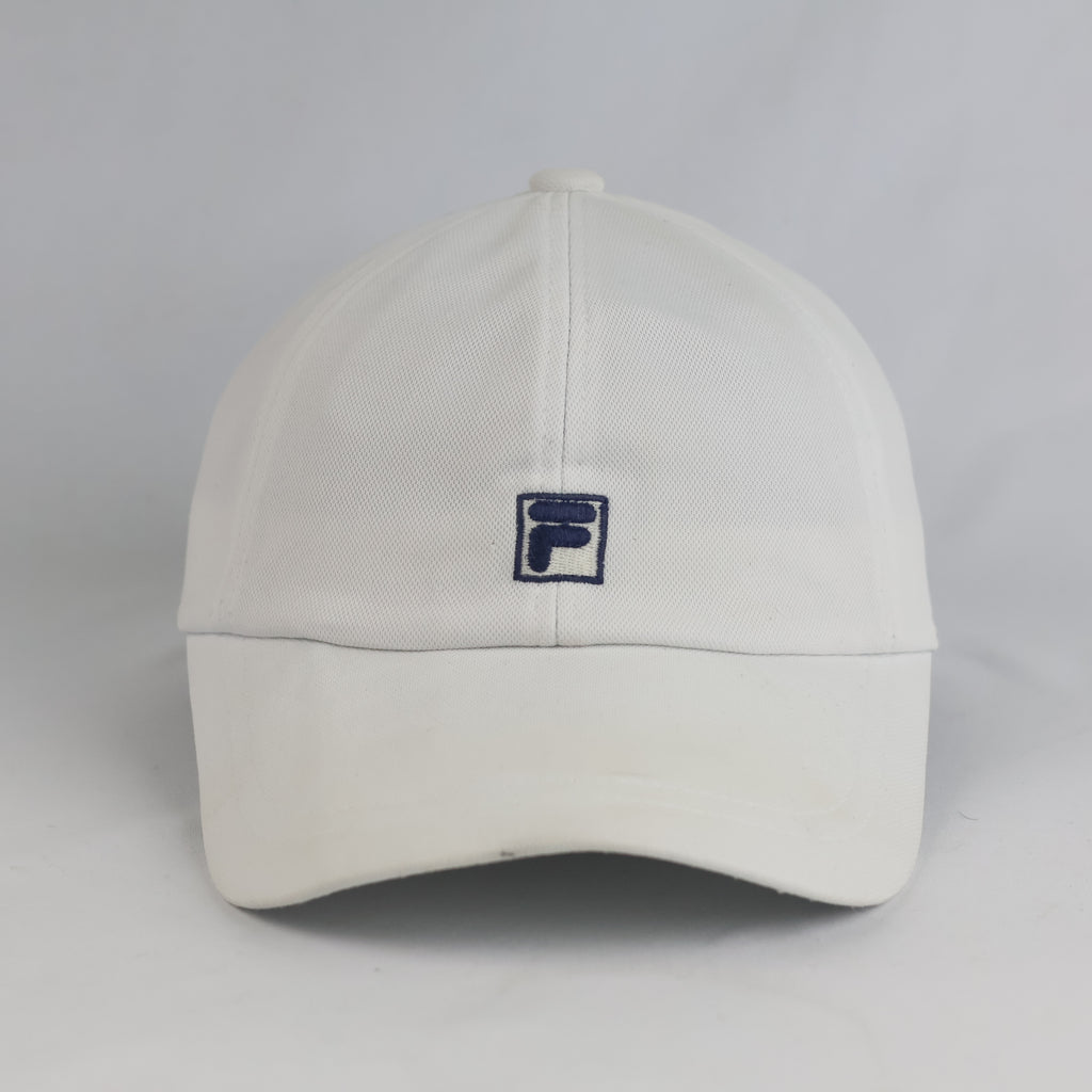 Thrifted Fila Classic White Mini F-Box Embroidered Strapback Cap (Size 56–57 cm)  |10854