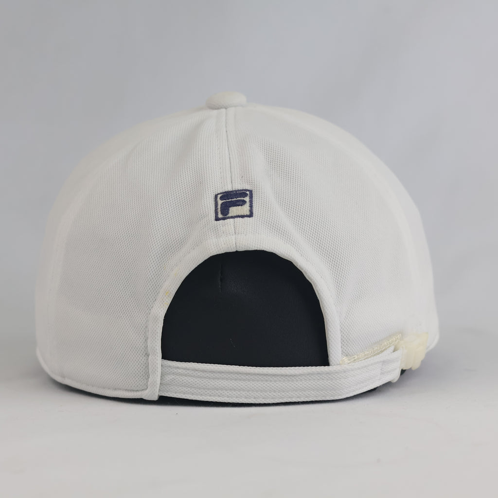 Thrifted Fila Classic White Mini F-Box Embroidered Strapback Cap (Size 56–57 cm)  |10854