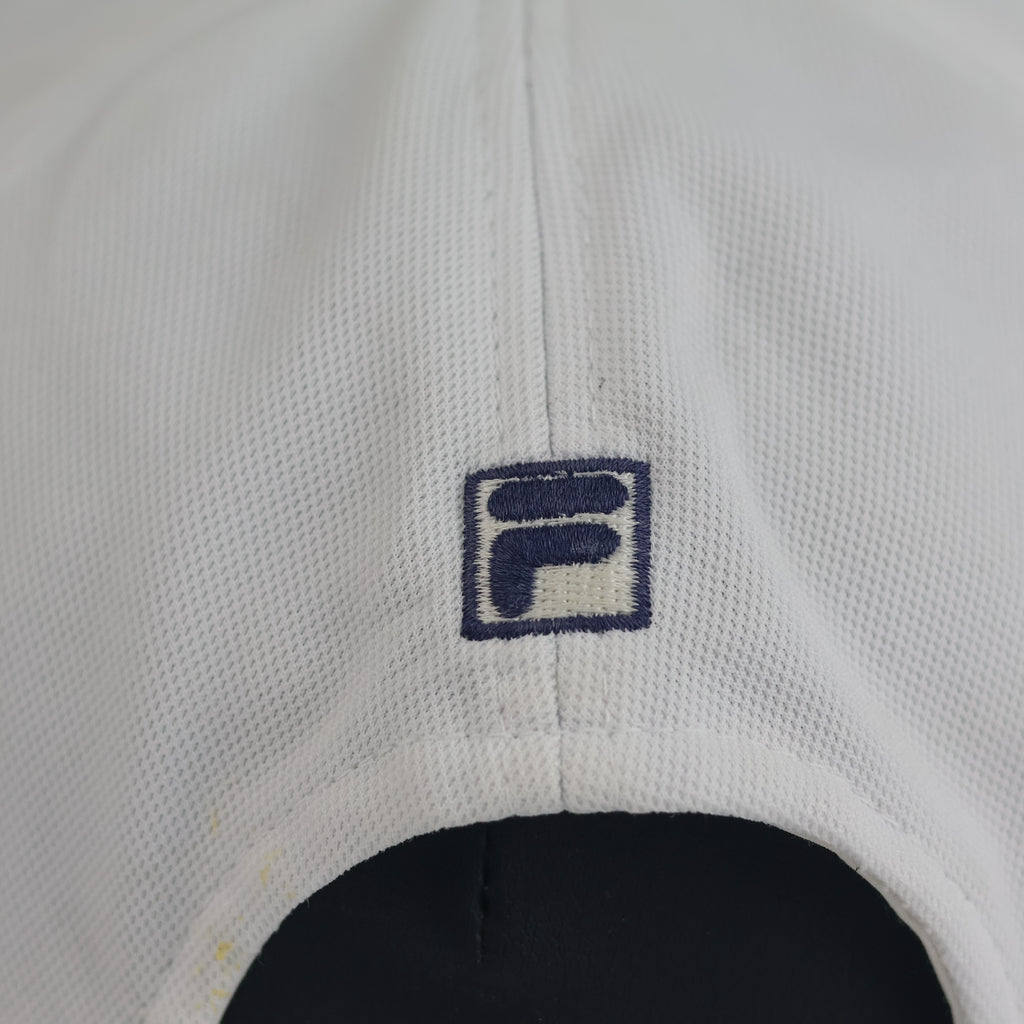 Thrifted Fila Classic White Mini F-Box Embroidered Strapback Cap (Size 56–57 cm)  |10854