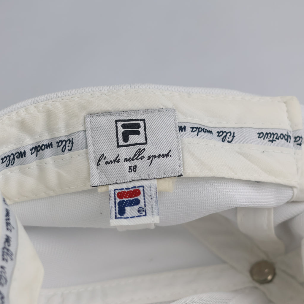 Thrifted Fila Classic White Mini F-Box Embroidered Strapback Cap (Size 56–57 cm)  |10854