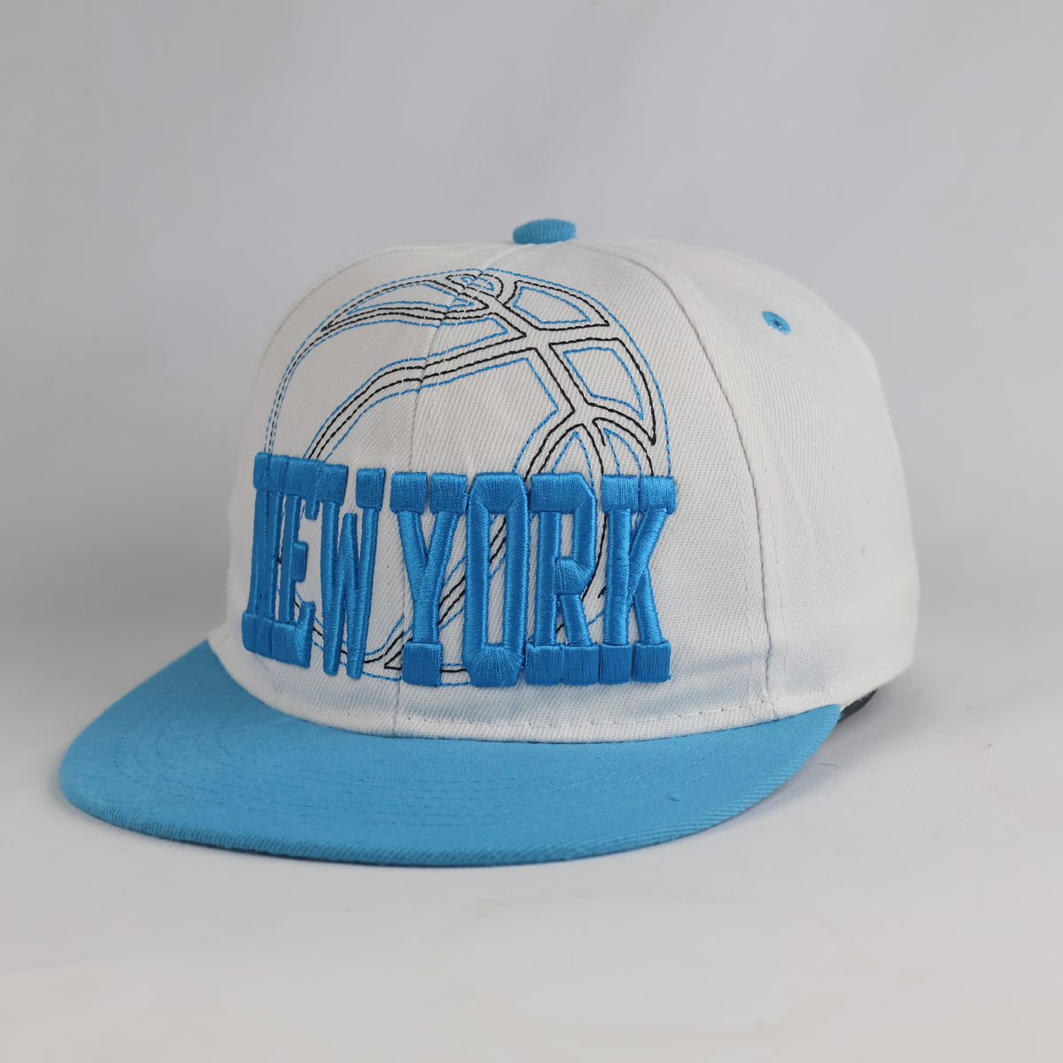 Thrifted New York 3D Embroidered Flat Visor Snapback Cap (57-58cm) | 10850
