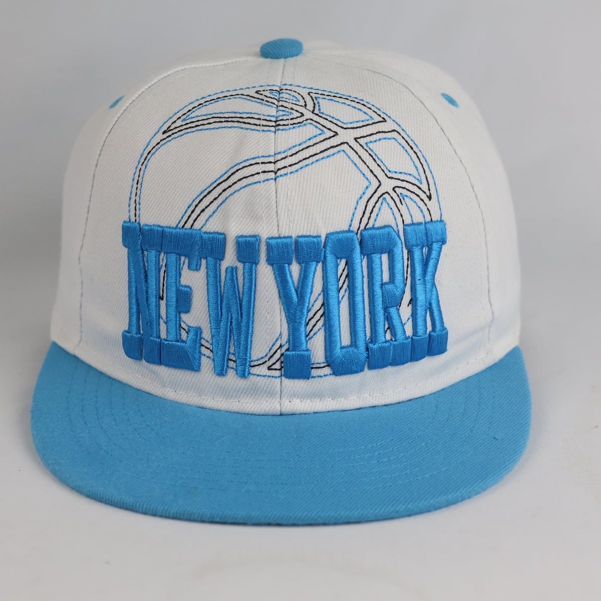 Thrifted New York 3D Embroidered Flat Visor Snapback Cap (57-58cm) | 10850