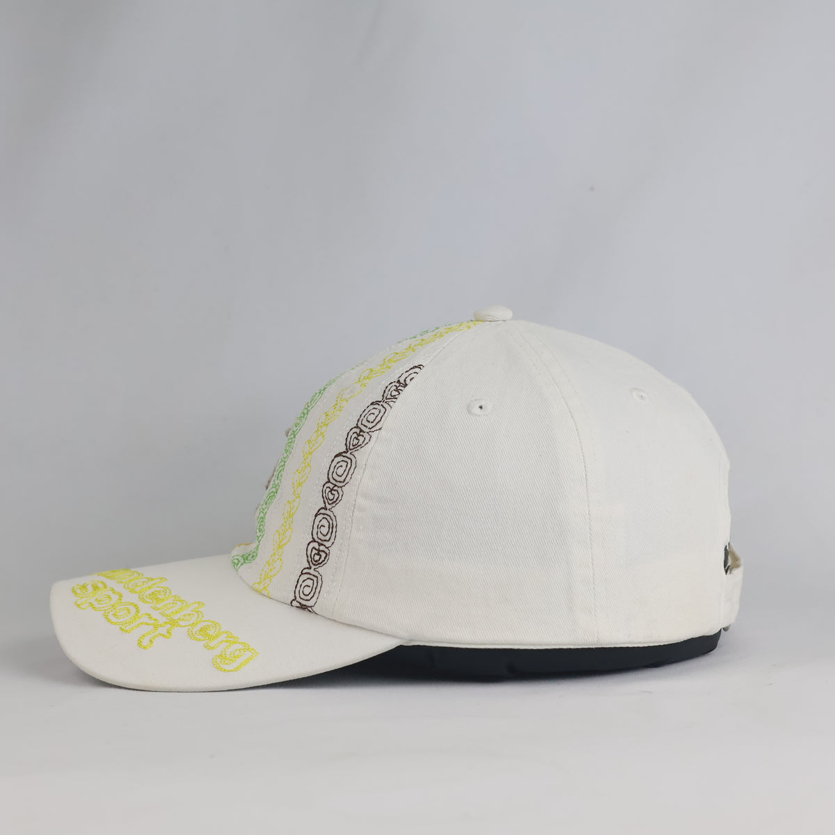 Thrifted Vandenberg Sport White Floral Embroidery Cotton Cap (Size 56–57 cm) |10857